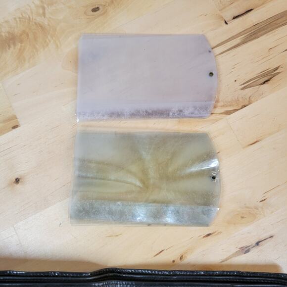 Vintage Bi Fold Wallet Mens Black Croc Embossed Soft Leather Cash Card Slots - Picture 12 of 12